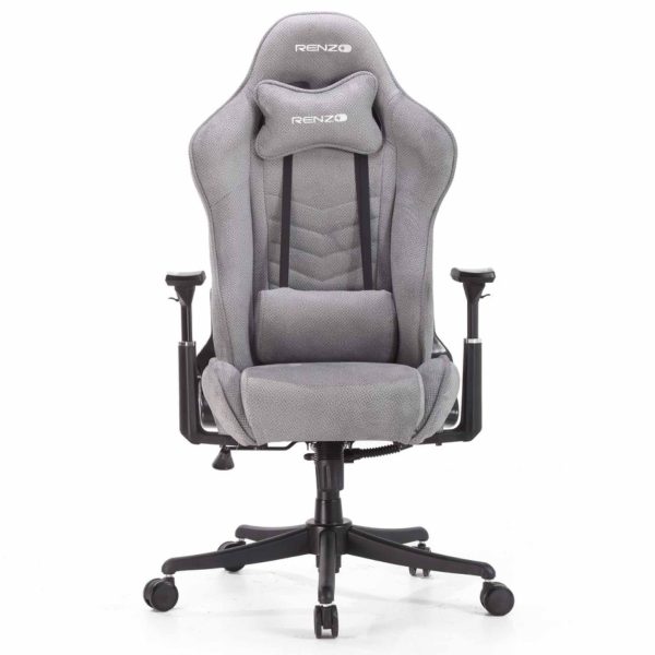 صندلی گیمینگ رنزو مدل Renzo FABRIC Grey