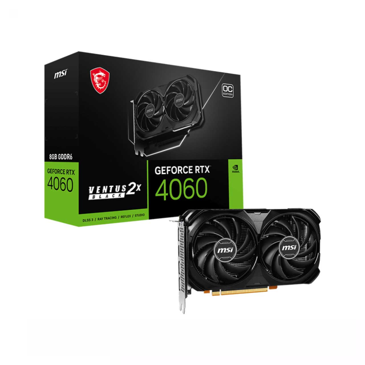 33-33-2-2 کارت گرافیک مدل MSI GeForce RTX 4060 VENTUS 2X OC Edition 8GB - تصویر 1