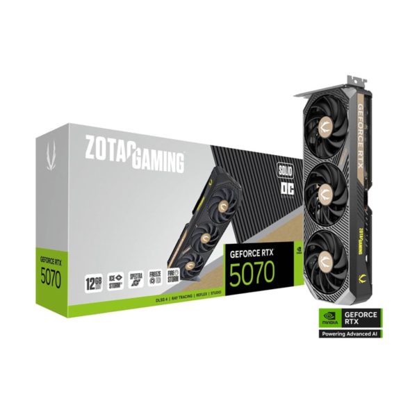 کارت گرافیک مدل ZOTAC GeForce RTX 5070 GAMING SOLID OC 12GB