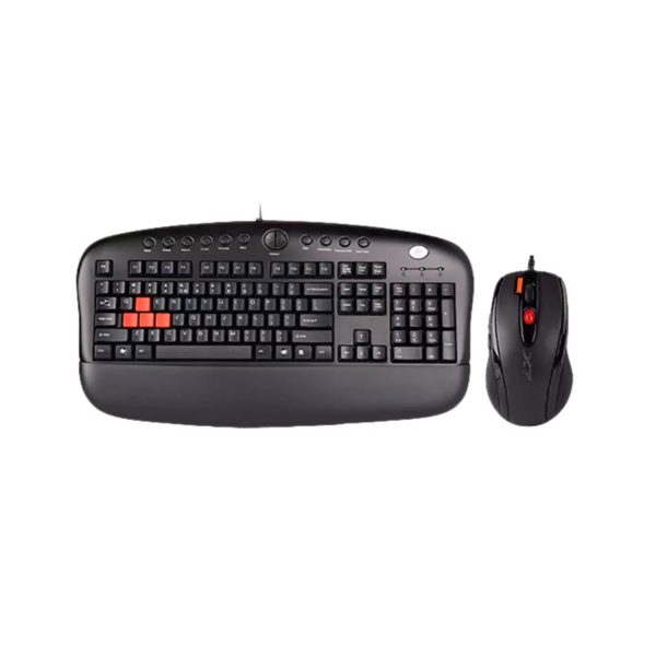 کیبورد و ماوس باسیم گیمینگ ای فورتک مدل KX-2810BK