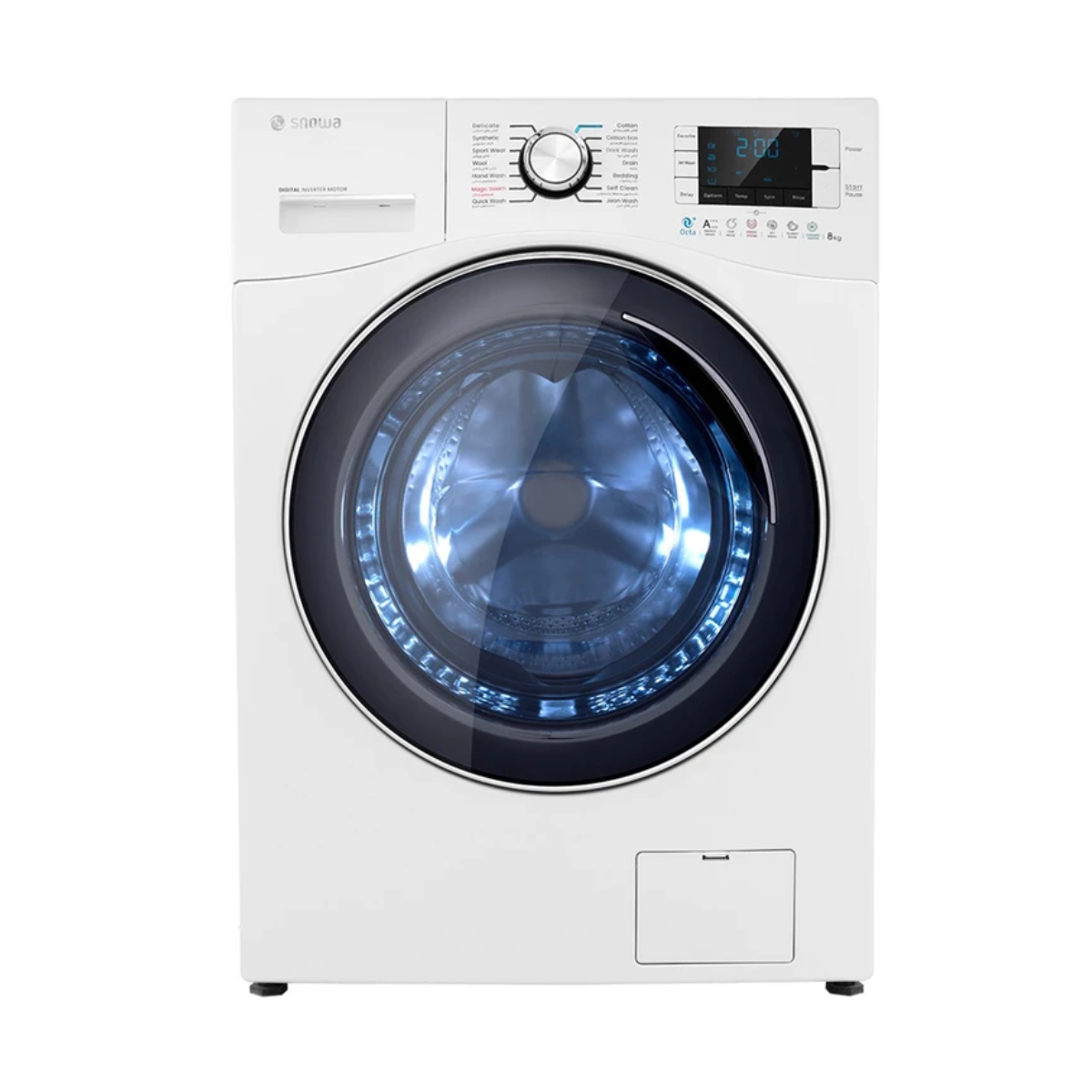 33-47-12 ماشین لباسشویی 8 کیلویی اسنوا مدل SWM-D80S - تصویر 1