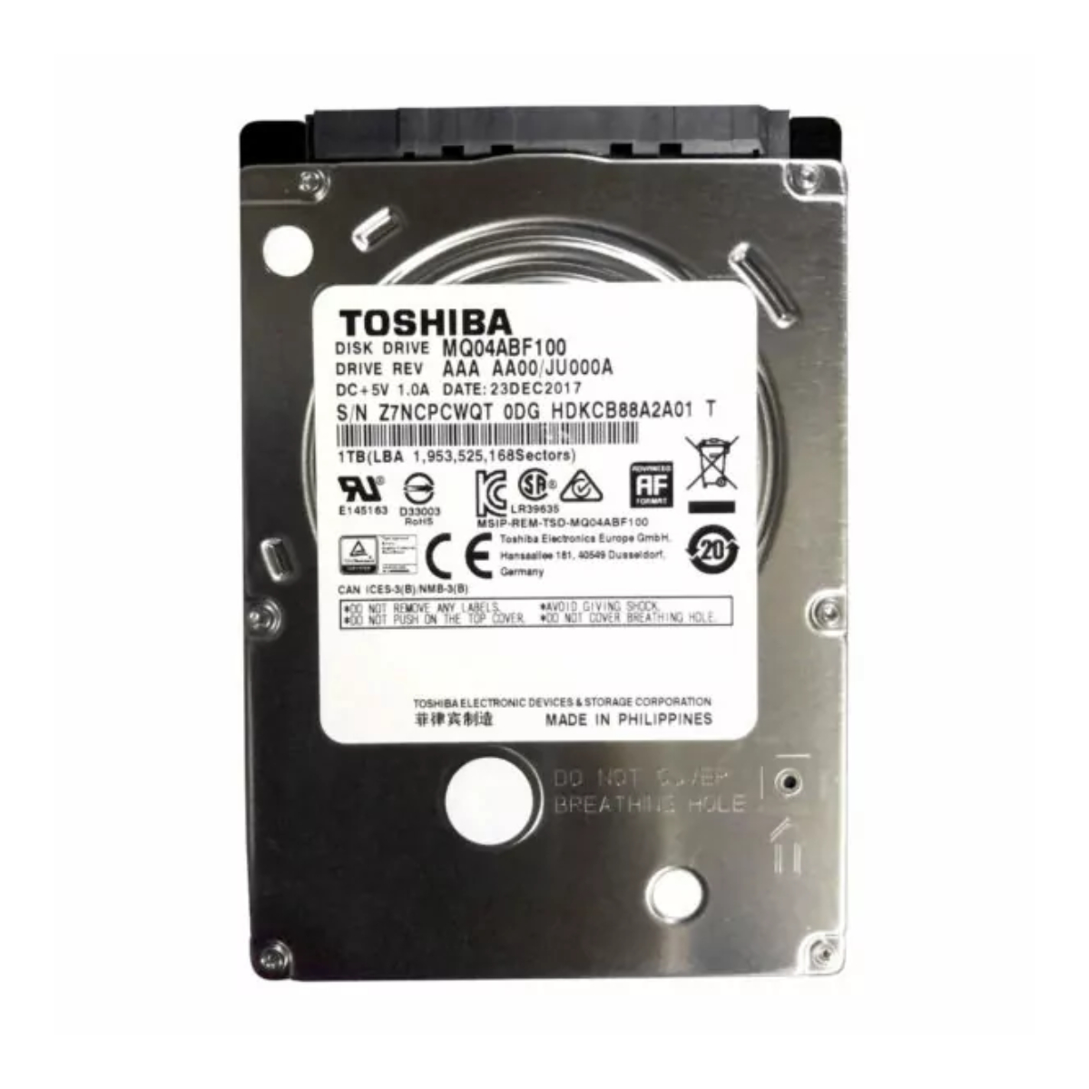 33-5-11-3 هارد اینترنال توشیبا مدل MQ04ABF100 با ظرفیت 1 ترابایت - تصویر 1