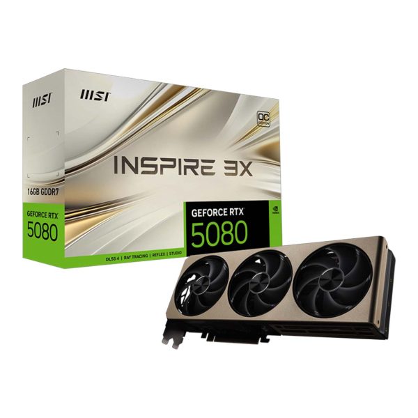 کارت گرافیک مدل MSI GeForce RTX 5080 INSPIRE 3X OC 16GB