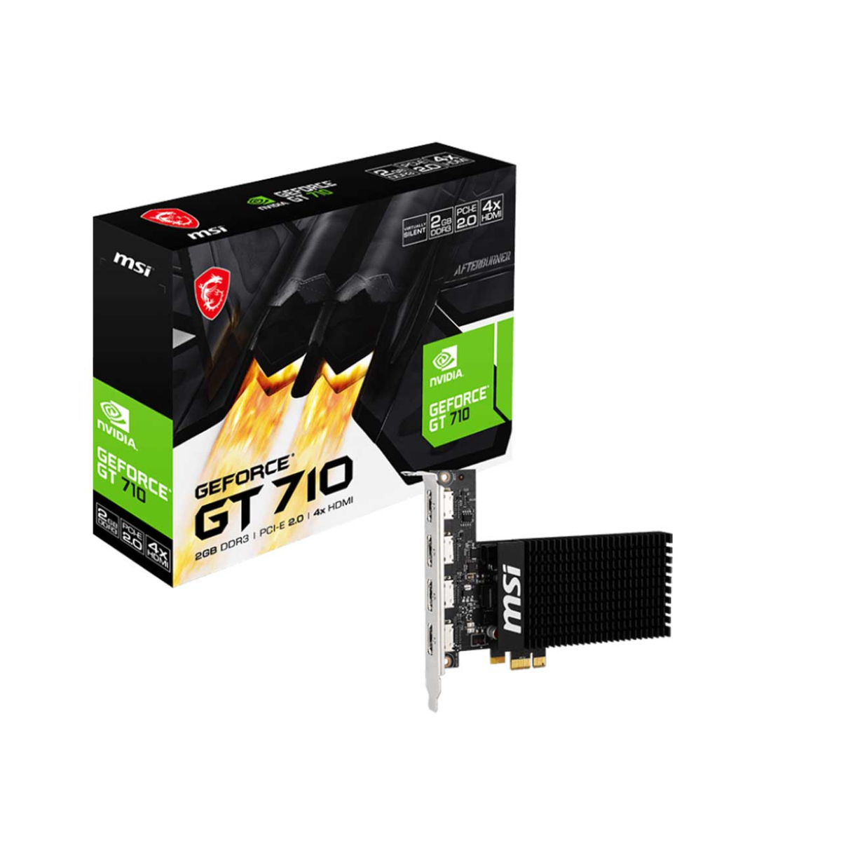 33-5-18-3 کارت گرافیک مدل MSI GeForce GT 710 2GD3H 4HDMI 2GB - تصویر 1