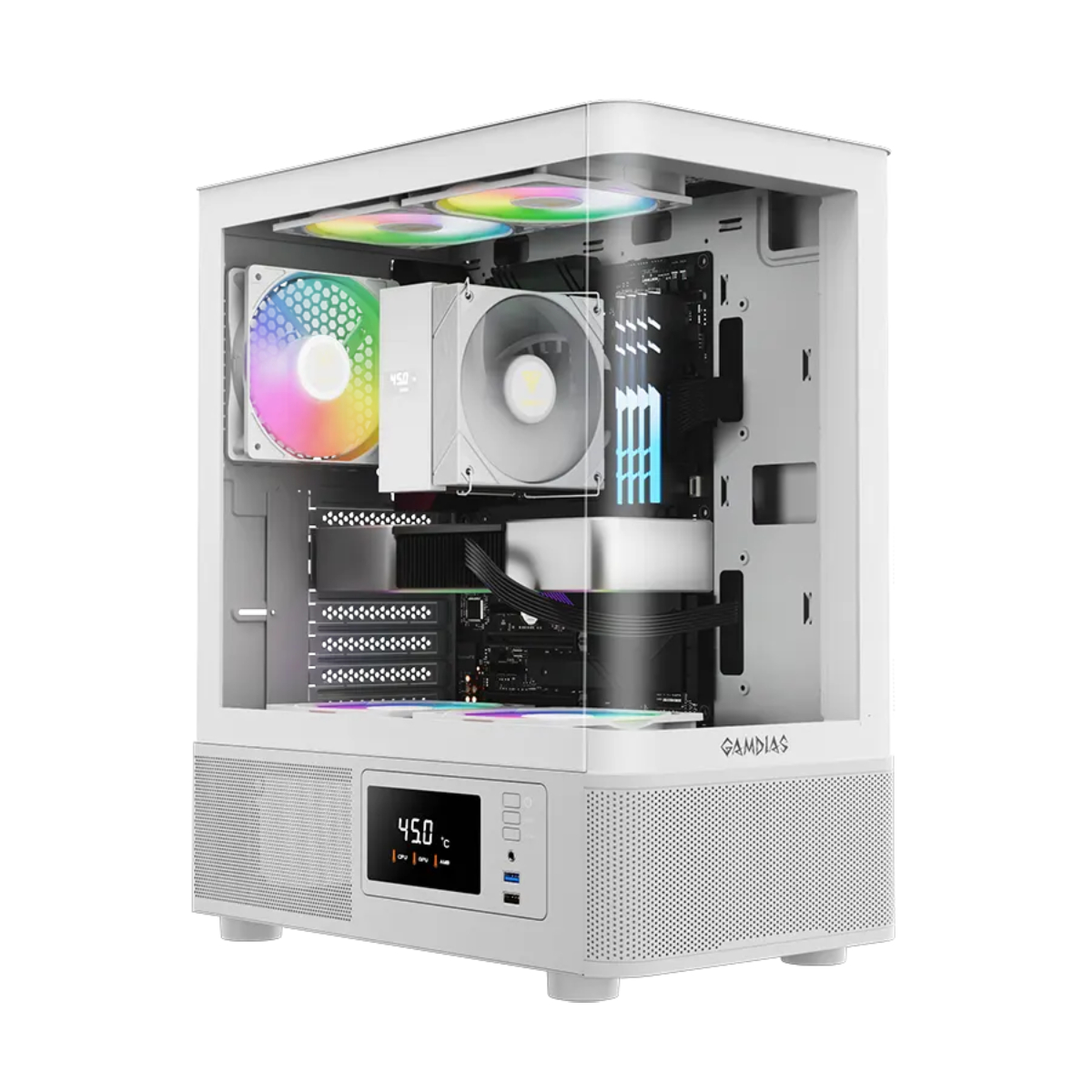 33-54-3-2 کیس گیمینگ گیم دیاس مدل ATLAS E2 CG WH - تصویر 1