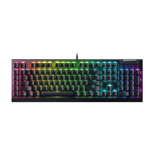 کیبورد باسیم گیمینگ ریزر مدل BlackWidow V4 X Green SW
