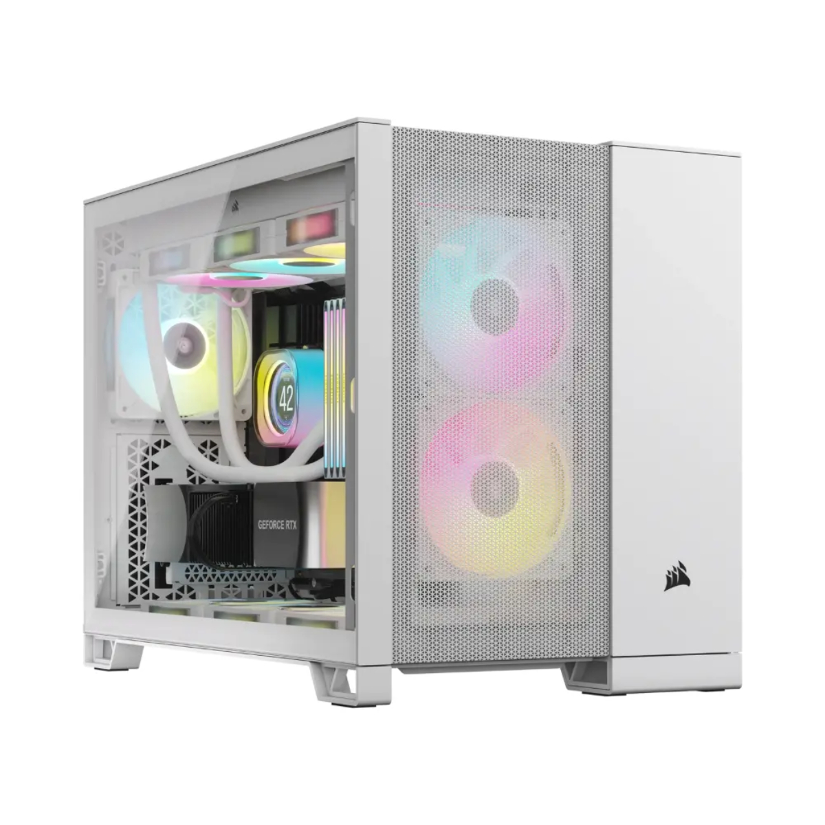 33-7-27-1 کیس گیم کورسیر مدل 2500D Airflow White - تصویر 1