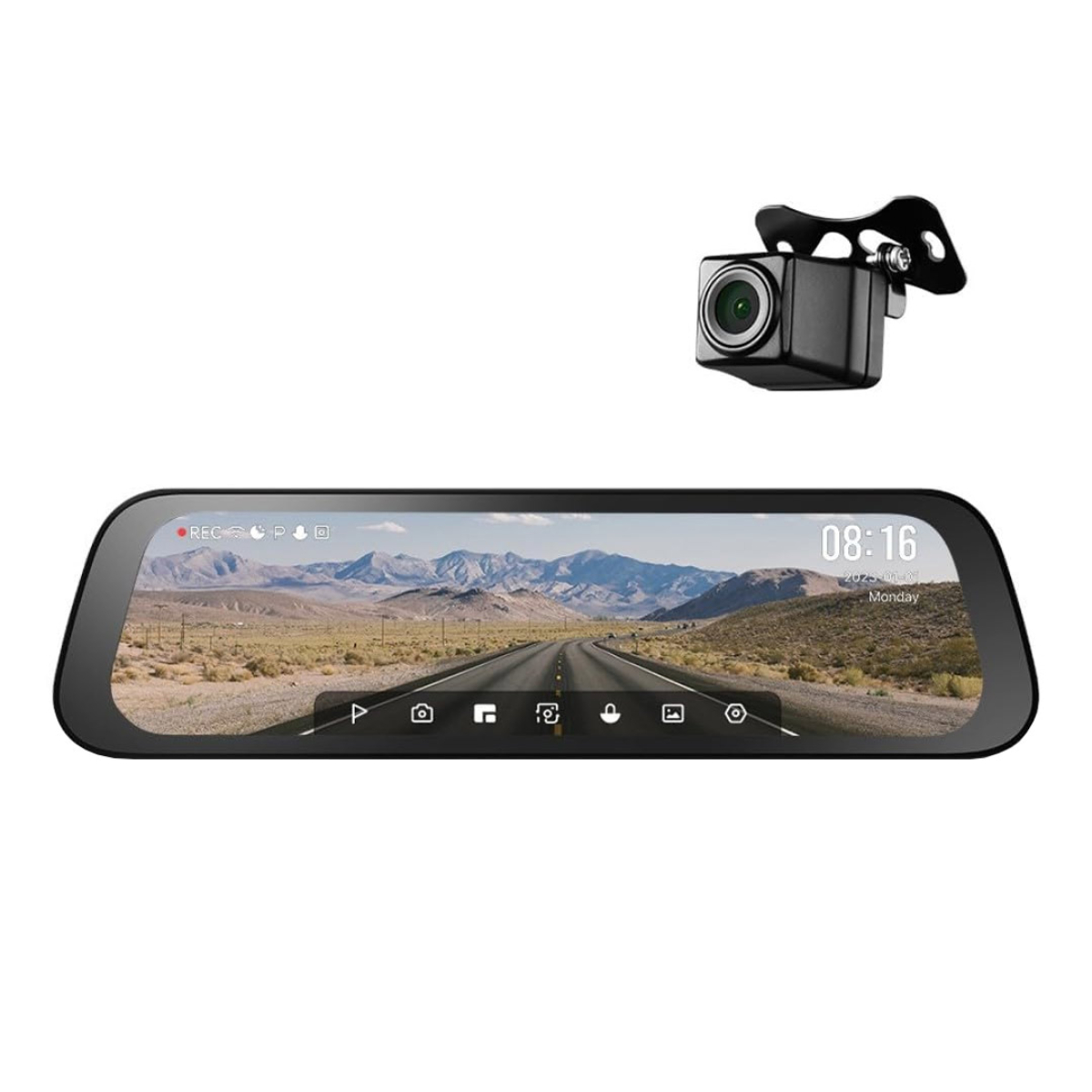 33-71-2 آینه هوشمند خودرو به همراه دوربین شیائومی مدل 70mai Rearview Dash Cam S500 - تصویر 1