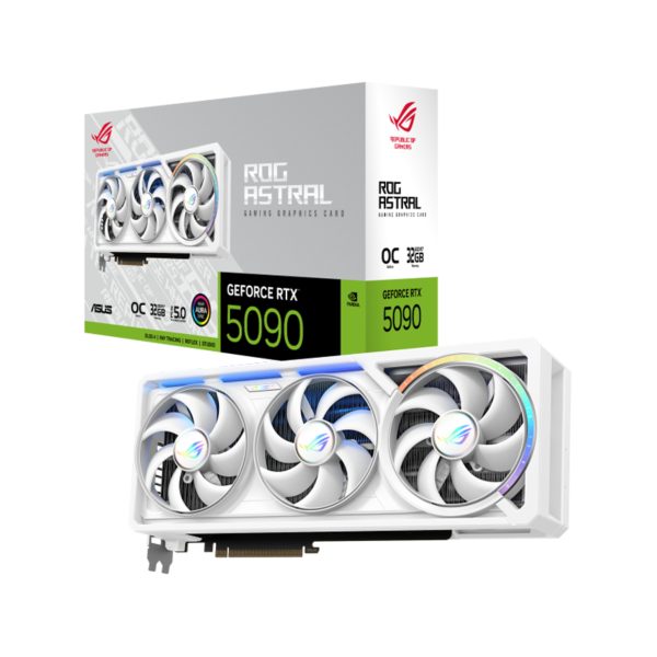 کارت گرافیک مدل ASUS ROG Astral RTX 5090 OC 32G GAMING White