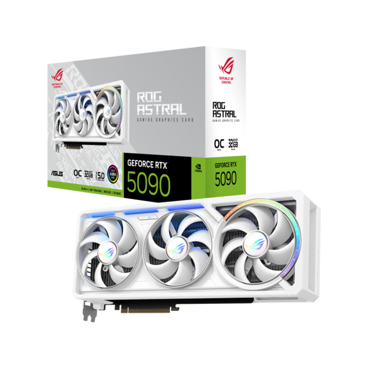 33-77-5 کارت گرافیک مدل ASUS ROG Astral RTX 5090 OC 32G GAMING White - تصویر 1