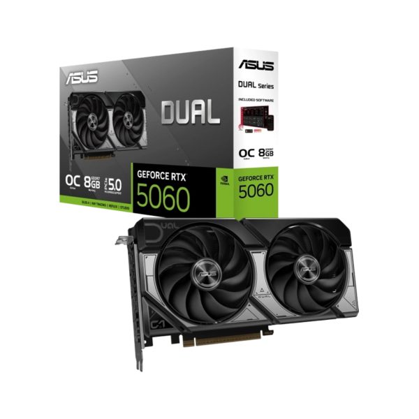 کارت گرافیک ASUS Dual GeForce RTX 5060 OC Edition 8GB GDDR7
