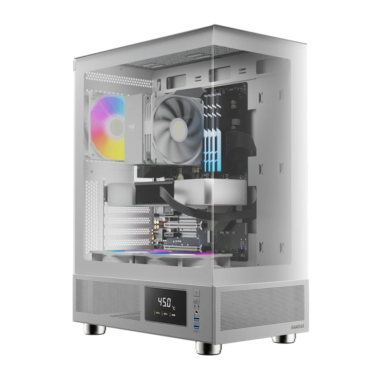 33-8-90-1 کیس گیمینگ گیم دیاس مدل ATLAS E1 WH - تصویر 1