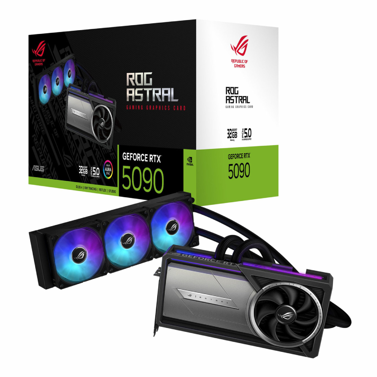 33-81-5 کارت گرافیک ASUS ROG Astral LC RTX 5090 32G GDDR7 - تصویر 1