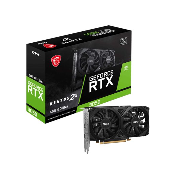 کارت گرافیک مدل MSI GeForce RTX 3050 VENTUS 2X E OC 6G