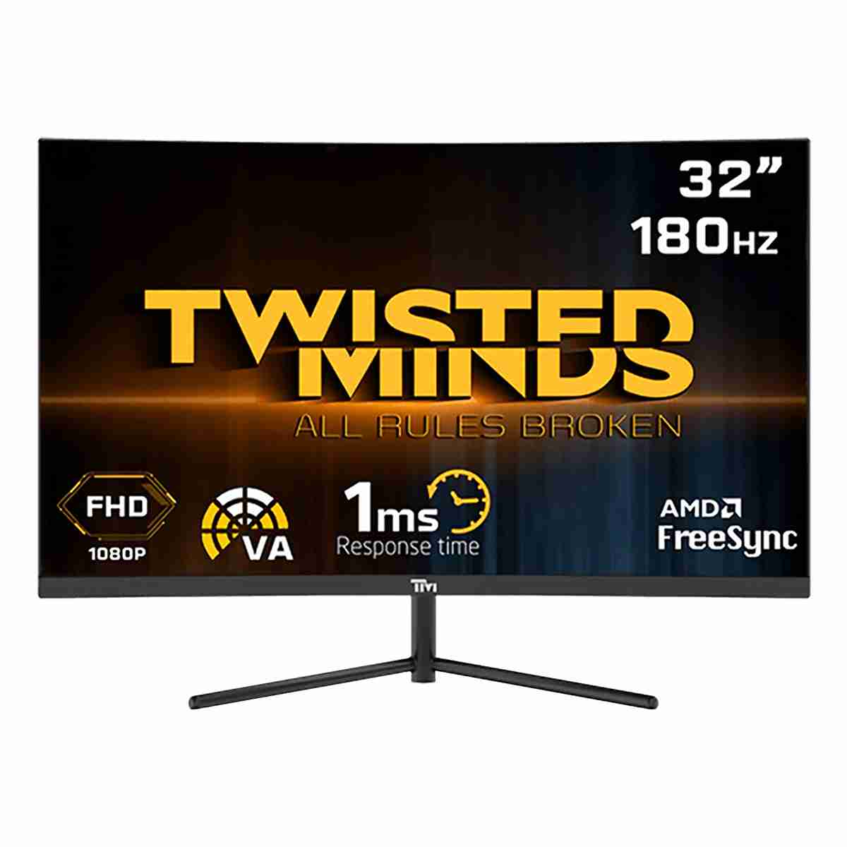386_11zon مانیتور 32 اینچ گیمینگ خمیده تویستد مایندز مدل Twisted Minds TM32CFHD180VA - تصویر 1