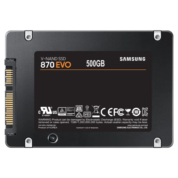 SSD اینترنال سامسونگ مدل EVO 870 SATA با ظرفیت 500 گیگابایت