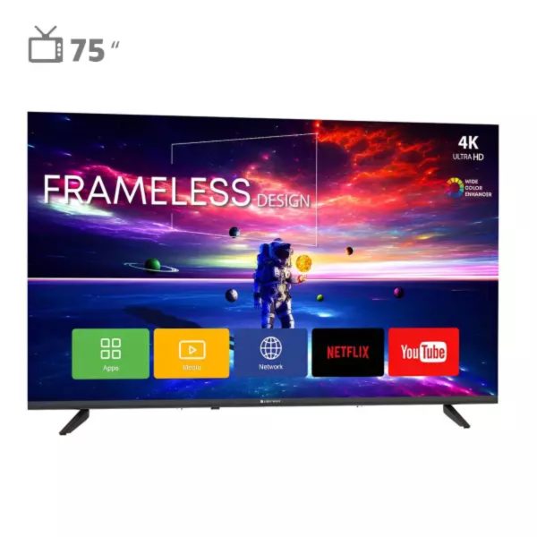 تلویزیون هوشمند لایت ویو 75 اینچ مدل LW-GQ7500-T2S2