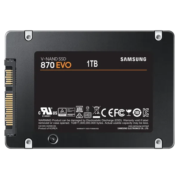 SSD اینترنال سامسونگ مدل 870EVO SATA با ظرفیت 1 ترابایت