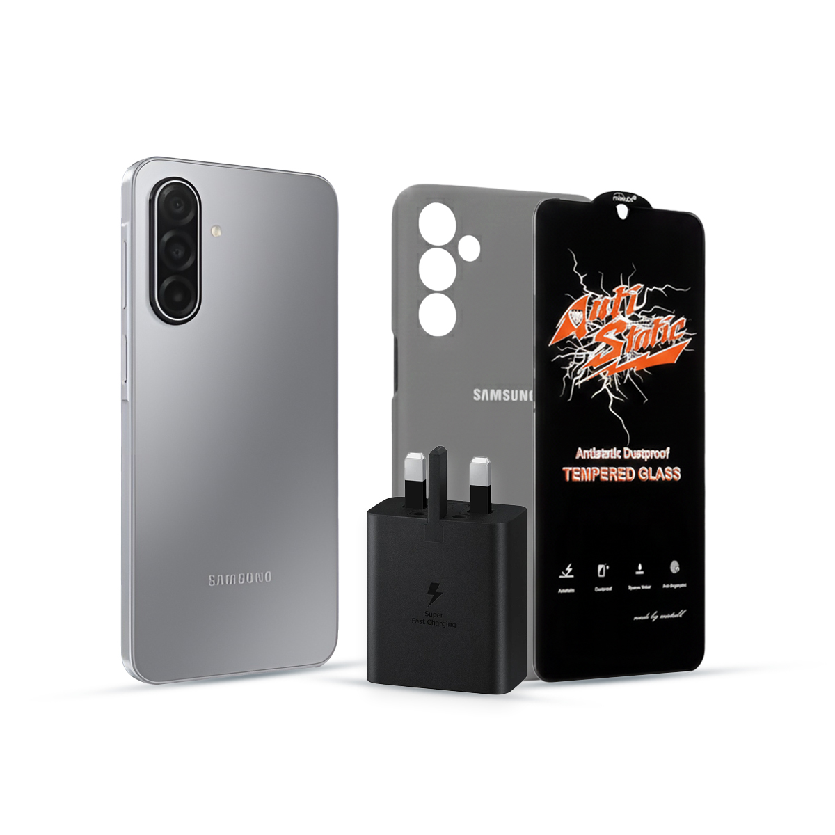 A17 گوشی موبایل سامسونگ مدل Galaxy A17 4G حافظه 128 گیگابایت و رم 4 + شارژر اورجینال + گلس + قاب - تصویر 1