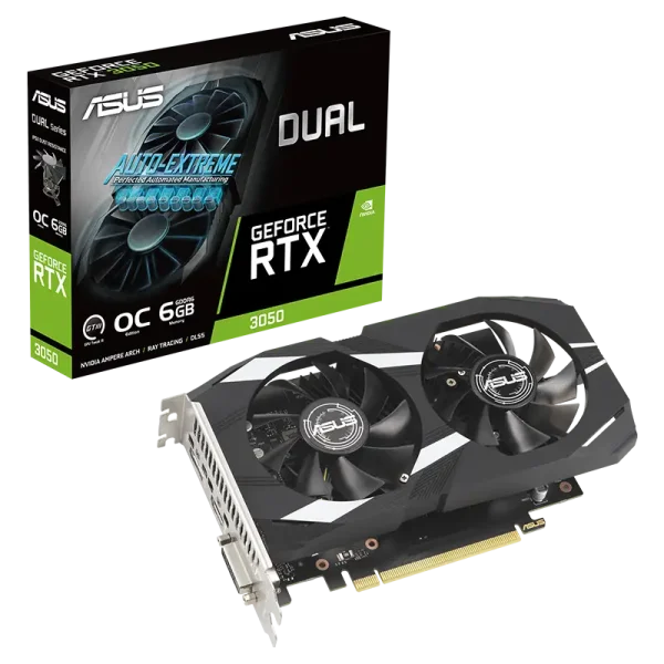 کارت گرافیک ASUS GeForce RTX 3050 OC Edition Dual 6GB
