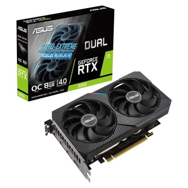 کارت گرافیک ASUS GeForce RTX 3050 OC Edition Dual (8GB)