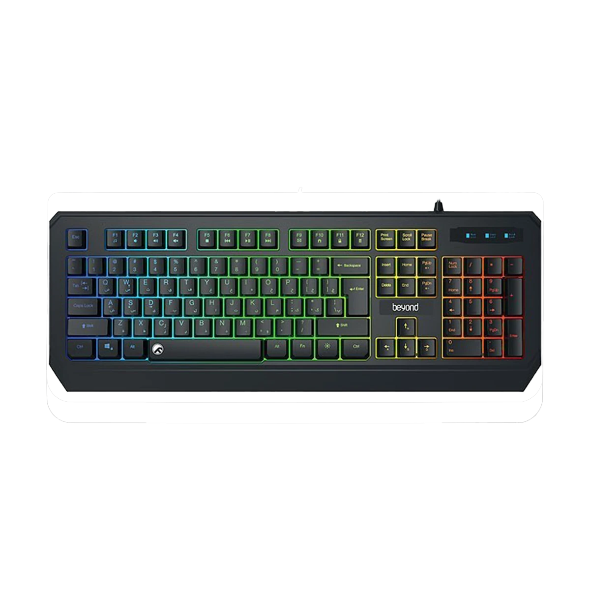 BK-7140RGB.opti_ کیبورد باسیم بیاند مدل BK-7140RGB - تصویر 1