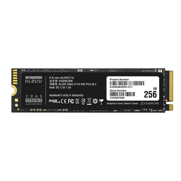 SSD اینترنال کلو مدل CRAS C710 با ظرفیت 256 گیگابایت