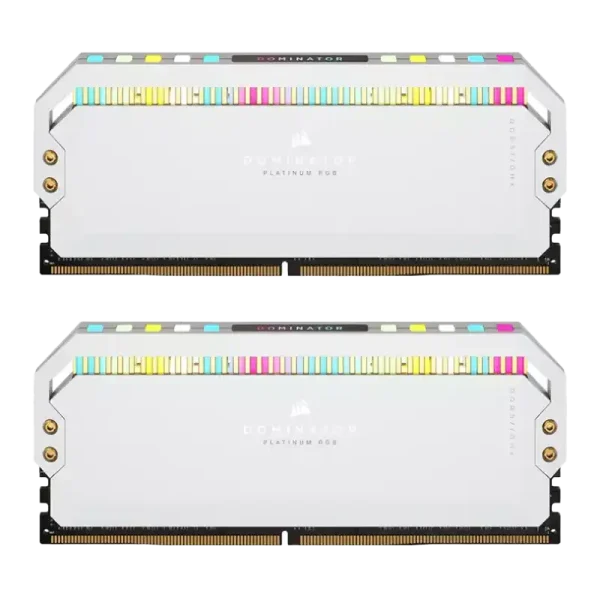 رم کورسیر Dominator Platinum RGB White DDR5 64GB (2x32GB) 5600MHz CL40