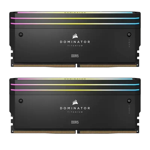 رم کورسیر Dominator Titanium RGB DDR5 96GB (2x48GB) 6600MHz CL32