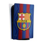 برچسب اسکین محافظ کنسول برای PS5 Digital طرح FC BARCELONA