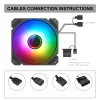 فن کیس گیم مکس مدل FN-12Rainbow-C9 - تصویر 8
