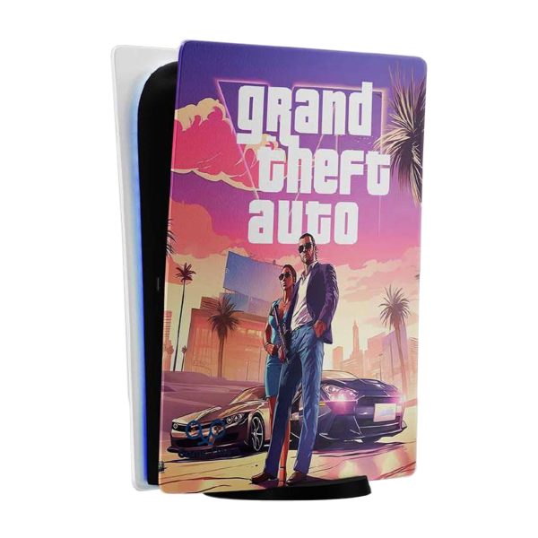 برچسب اسکین محافظ کنسول برای PS5 Standard طرح GTA