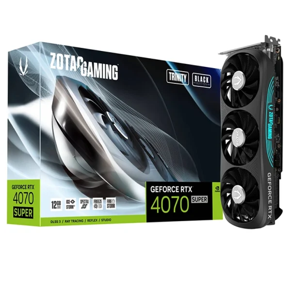 کارت گرافیک ZOTAC GAMING GeForce RTX 4070 SUPER Trinity Black Edition 12GB