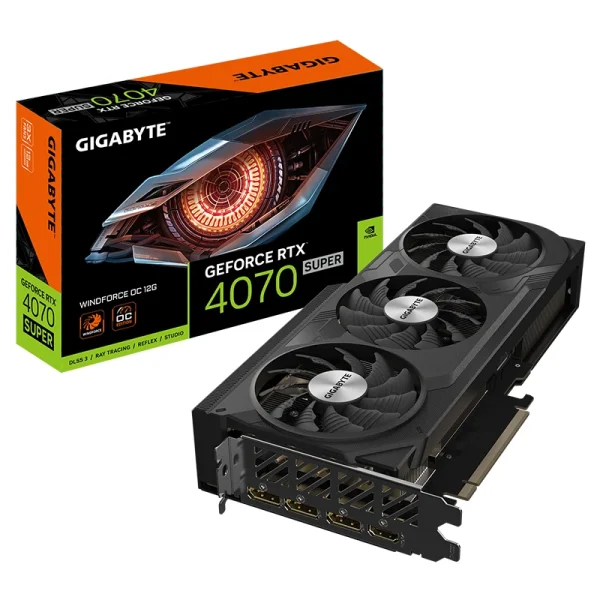کارت گرافیک Gigabyte GeForce RTX 4070 SUPER WINDFORCE OC 12GB