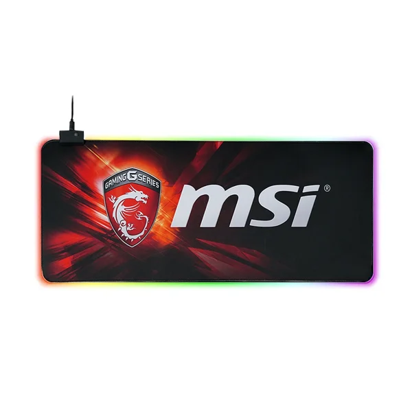 ماوس پد گیمینگ ام اس آی مدل RGB سایز 30×60