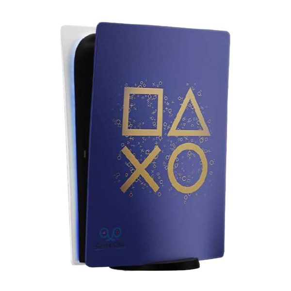 برچسب اسکین محافظ کنسول برای PS5 Digital طرح  PLAY STATION BUTTONS 1