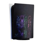 برچسب اسکین محافظ کنسول برای PS5 Digital طرح PLAY STATION BUTTONS 2