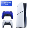 پلی استیشن 5 اسلیم ( PS5 Slim ) دیسک خور ریجن اروپا 2016 با یک دسته اضافه آبی متالیک