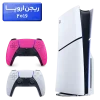 پلی استیشن 5 اسلیم ( PS5 Slim ) دیسک خور ریجن اروپا 2016 با یک دسته اضافه صورتی