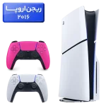 پلی استیشن 5 اسلیم ( PS5 Slim ) دیسک خور ریجن اروپا 2016 با یک دسته اضافه صورتی