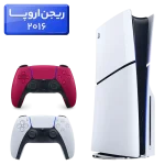پلی استیشن 5 اسلیم ( PS5 Slim ) دیسک خور ریجن اروپا 2016 با یک دسته اضافه قرمز