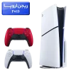 پلی استیشن 5 اسلیم ( PS5 Slim ) دیسک خور ریجن اروپا 2016 با یک دسته اضافه قرمز متالیک