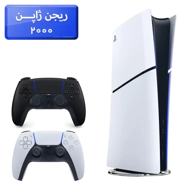 پلی استیشن 5 اسلیم ( PS5 Slim ) دیجیتال ریجن ژاپن 2000 با یک دسته اضافه مشکی