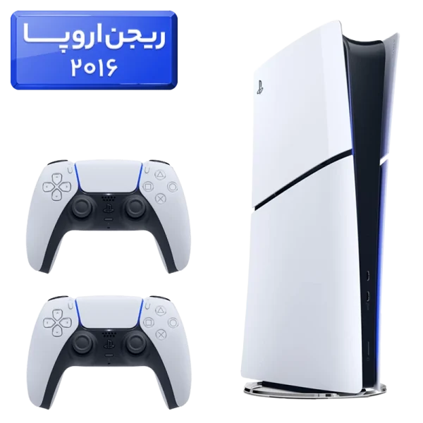 پلی استیشن 5 اسلیم ( PS5 Slim ) دیجیتال ریجن اروپا 2016 با یک دسته اضافه سفید