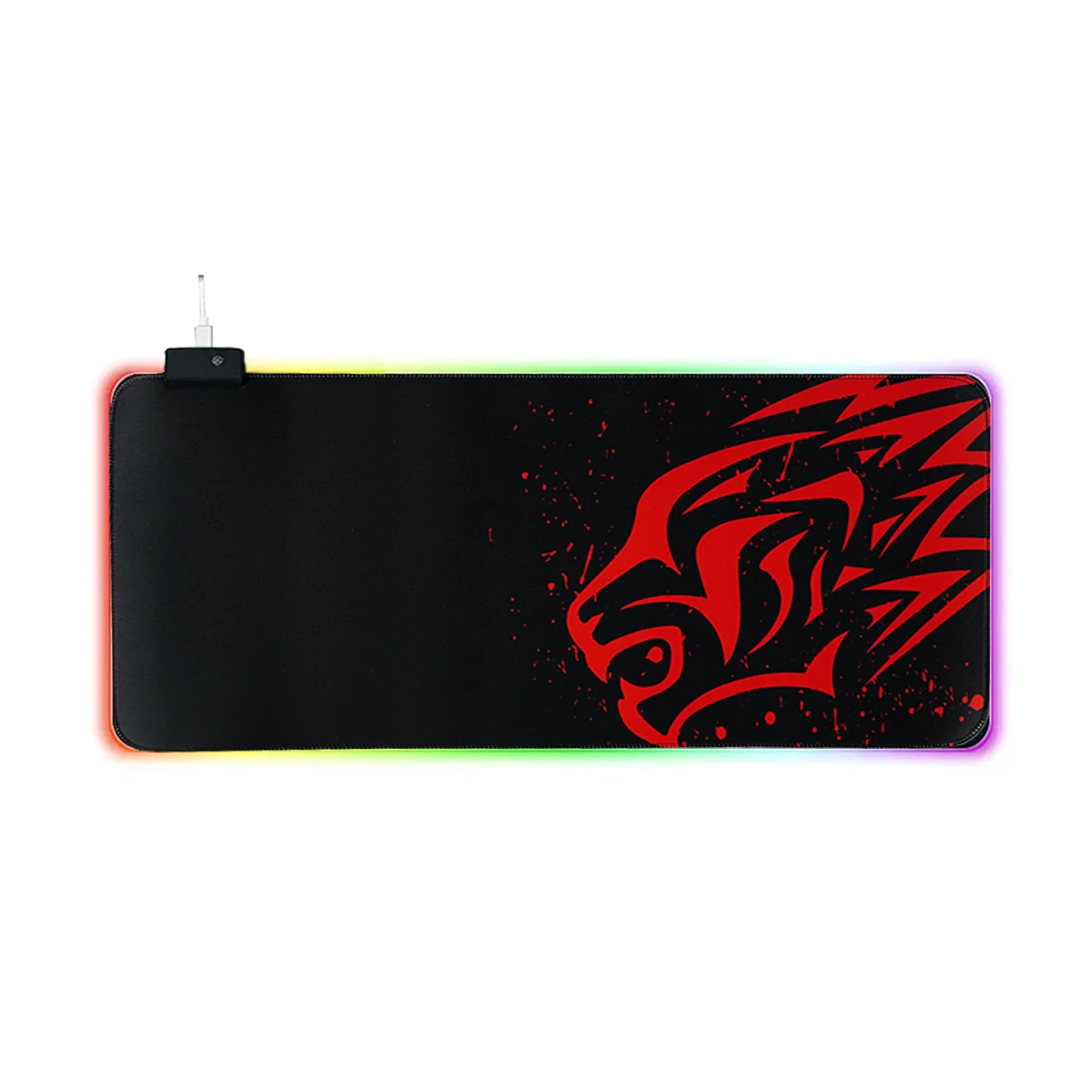 RGB-Tiger.opti_ ماوس پد گیمینگ سایز 30×60 مدل RGB طرح تایگر - تصویر 1