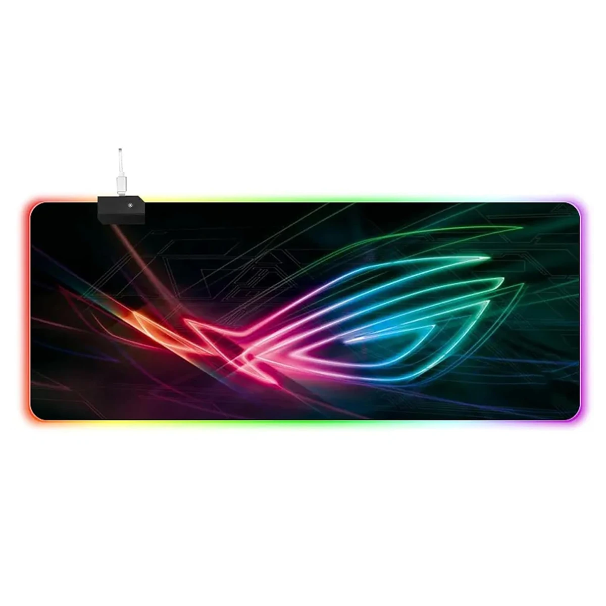 ROG-RGB-80.opti_ ماوس پد گیمینگ ایسوس سایز 30×80 مدل RGB طرح ROG - تصویر 1
