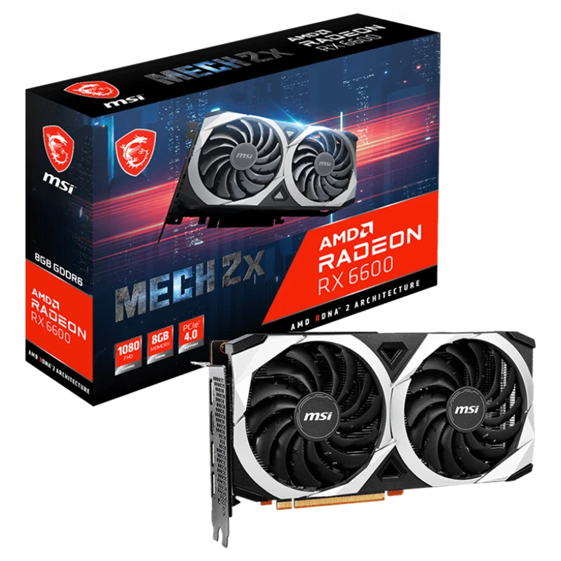 Radeon-RX-6600-MECH-2X-8GB کارت گرافیک Msi Radeon RX 6600 MECH 2X 8GB - تصویر 1