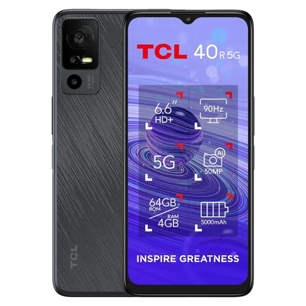 گوشی موبایل تی سی ال مدل TCL 40R 5G حافظه 128 گیگابایت و رم 4