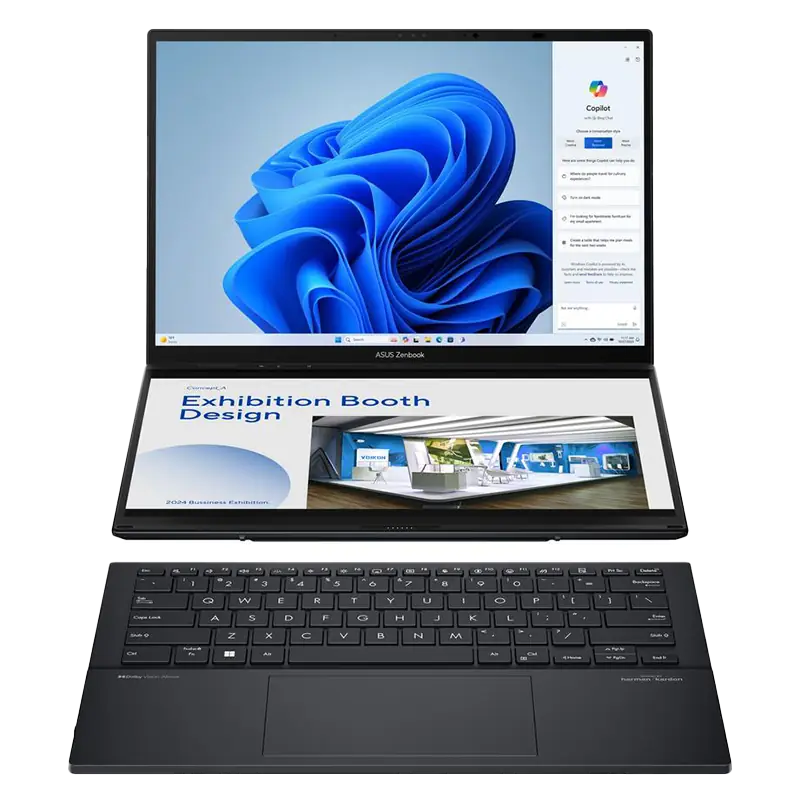 UX8406.14.opti_ لپ تاپ ایسوس ZenBook DUO UX8406MA Ultra 9 185H 32GB 2TB SSD - تصویر 1