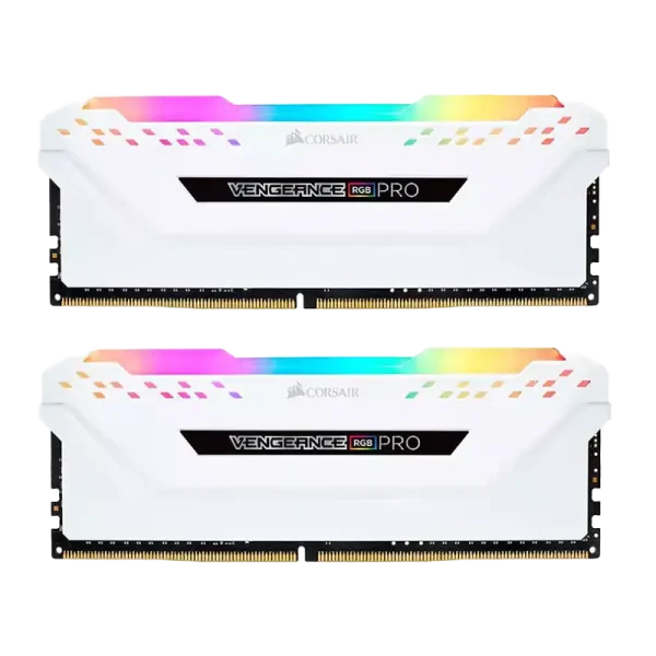 رم کورسیر VENGEANCE RGB PRO White DDR4 32GB (2x16GB) 3200MHz CL16